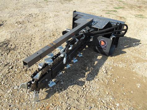 wolverine trencher for skid steer|skid steer tiller wolverine attachment.